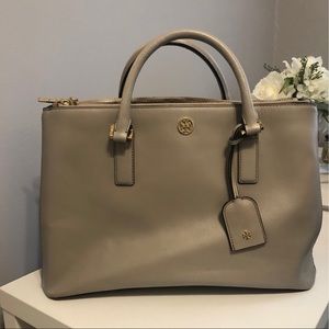 Tory Burch Gray Tote Bag